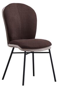 KONDELA Jedálenská stolička, hnedá/béžová, KIMEA