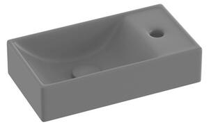 Umývadlo Ravak Veda 40,8x22,2 cm antracit otvor pre batériu, bez prepadu XJXP3240000