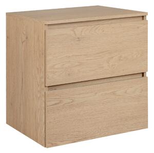 Skrinka pod umývadlo s doskou SIMPLE Light oak D60/1 | 60 cm