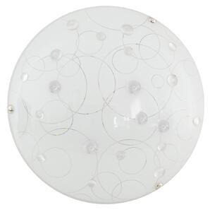 CLX Nástenné / stropné LED osvetlenie FERDINANDO, 10W, teplá biela, 30cm, okrúhle, číre