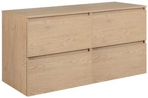 Skrinka pod umývadlo s doskou SIMPLE Light oak D120/1 | 120 cm