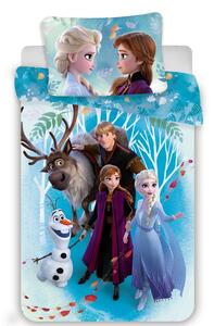 Jerry Fabrics Detské bavlnené obliečky Frozen 2 family, 140 x 200 cm, 70 x 90 cm