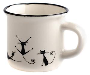 Porcelánový hrnček Hravé mačky 75 ml