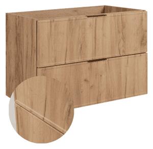 Skrinka pod umývadlo SLIM craft zlatý | 80 cm