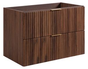 Skrinka pod umývadlo FLOW Oak walnut 80 2S | 80 cm