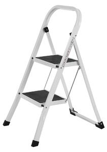 Skladacie schodíky 2 stupne STEPLADDER, biele