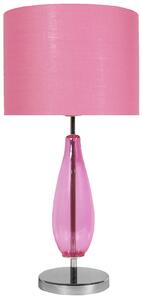 CLX Moderná stolná lampa VARALLO, 1xE27, 60W, ružová