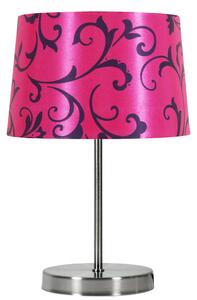 CLX Stolná moderná lampa AROSA, 1xE14, 40W, ružová