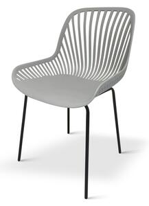 TEXIM GABI - sada dizajnových stoličiek - šedá