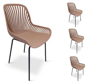 TEXIM GABI - sada dizajnových stoličiek - ružová