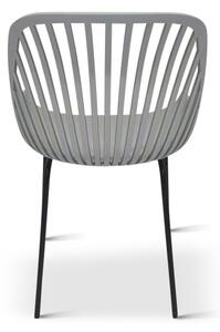 TEXIM GABI - sada dizajnových stoličiek - šedá