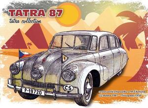 Tatra 87 - Tatra collection - ceduľa 29cm x 20cm Plechová tabuľa