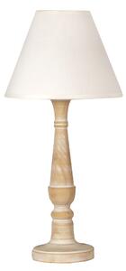 CLX Vintage stolová lampa TRIESTE, 1xE14, 40W, biela