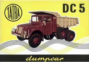 Tatra DC5 Dumpcar - ceduľa 29cm x 20cm Plechová tabuľa