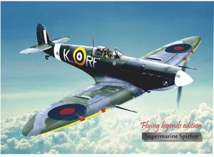 Lietadlo Supermarine Spitfire - ceduľa 29cm x 20cm Plechová tabuľa
