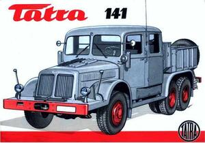 Tatra 141 - ceduľa 29cm x 20cm Plechová tabuľa