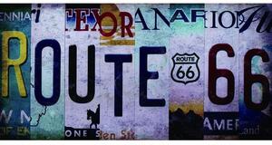 Ceduľa značka Route 66 30,5cm x 15,5cm Plechová tabuľa