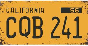 Ceduľa značka USA California CQB 241 30,5cm x 15,5cm Plechová tabuľa