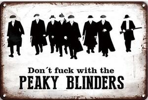 Ceduľa Peaky Blinders 30cm x 20cm Plechová tabuľa