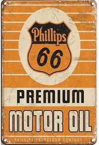 Ceduľa Phillips Premium Motor Oil 30cm x 20cm Plechová tabuľa