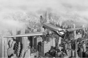 Ceduľa USA lietadlo retro Vintage style 30cm x 20cm Plechová tabuľa