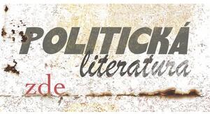 Ceduľa Politická literatúra - ceduľa 30cm x 20cm Plechová tabuľa