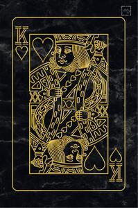 Ceduľa King Playing Card Vintage style 30cm x 20cm Plechová tabuľa