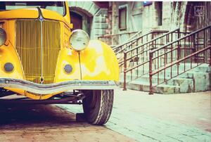 Ceduľa Oldies Yellow Ford Headlight Vintage style 30cm x 20cm Plechová tabuľa