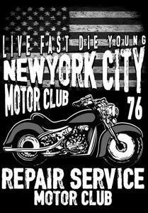 Ceduľa New York City Service Vintage style 30cm x 20cm Plechová tabuľa