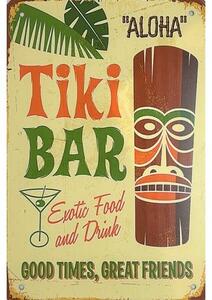 Ceduľa Tiki Bar Vintage style 30cm x 20cm Plechová tabuľa