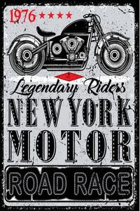 Ceduľa New York Motor Road Race Vintage style 30cm x 20cm Plechová tabuľa