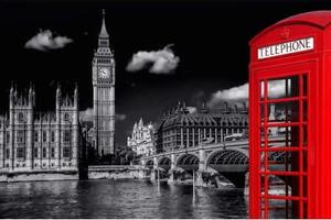 Ceduľa Londín Big Ben Vintage style 30cm x 20cm Plechová tabuľa
