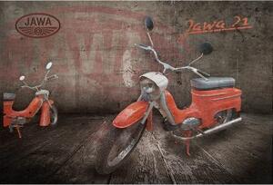 Ceduľa Jawa 21 - motocykel - historická ceduľa 30cm x 20cm Plechová tabuľa
