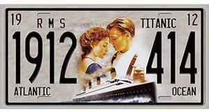 Ceduľa značka Titanic 30,5cm x 15,5cm Plechová tabuľa