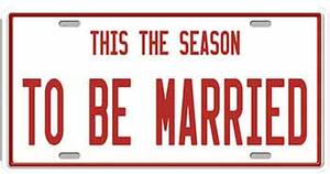 Ceduľa značka To Be Married 30,5cm x 15,5cm Plechová tabuľa