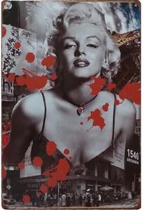 Ceduľa Marilyn Monroe Broadway 30cm x 20cm Plechová tabuľa