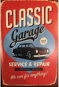 Ceduľa Classic Garage 30cm x 20cm Plechová tabuľa