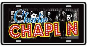 Ceduľa značka Charlie Chaplin 30,5cm x 15,5cm Plechová tabuľa