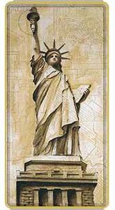Ceduľa značka Socha Slobody USA 30,5cm x 15,5cm Plechová tabuľa