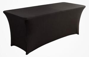 Elastický Poťah na Obdĺžnikový Stôl 182,5cm - 180gsm - Čierny