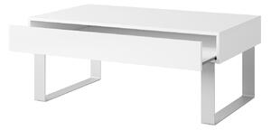 Konferenčný stôl CALABRINI C-04 | veľký Farba: Biela / biely lesk