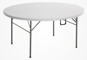Skladací Okrúhly Stôl 181 cm - Biely