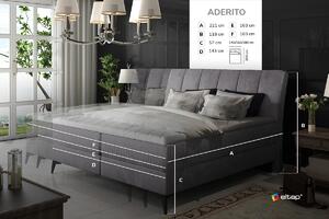 Drevko Čalúnená posteľ Aderito - Soro 61 - 140 x 200 cm, Ružová