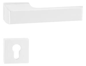Dverové kovanie MP TI - MELODY - RT 3099RT (WS - Biela matná), kľučka-kľučka, Bez spodnej rozety, MP WS (biela mat)