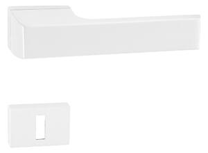 Dverové kovanie MP TI - MELODY - RT5 3099 (WS - Biela matná), kľučka-kľučka, Otvor na cylidrickou vložku, MP WS (biela mat)