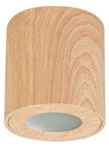 Brilagi -Kúpeľňové bodové svietidlo MIA 1xGU10/30W/230V 84x80 mm dekor duba IP44