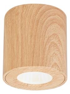 Brilagi -Kúpeľňové bodové svietidlo MIA 1xGU10/30W/230V 84x80 mm dekor duba IP44