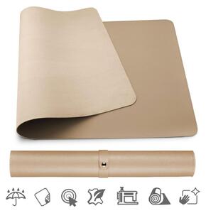 Podložka pod myš a klávesnicu MOSH eco koža, cappucino, 90 x 45 cm MSH-TC-CPL