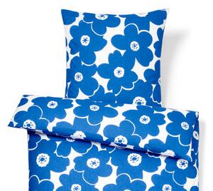 Prémiová bavlnená posteľná bielizeň, štandardná veľkosť, modrá
