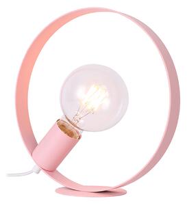 CLX Stolná lampa v škandinávskom štýle EBOLI, 1xE27, 40W, ružová